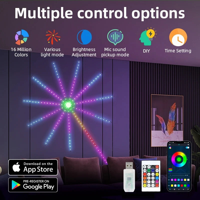 Tira LED Inteligente Neón con Control Remoto