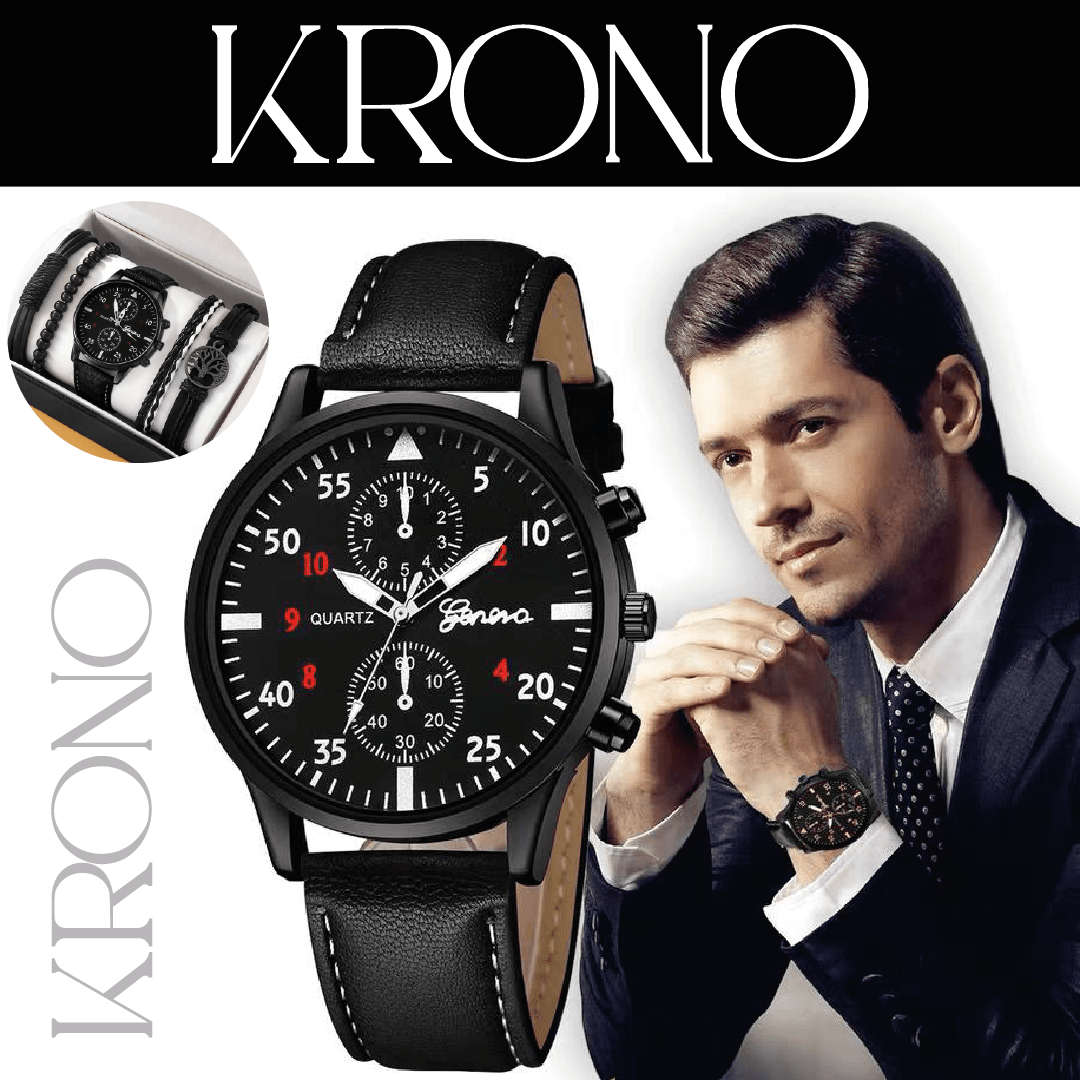 Kit Reloj Krono Hombre