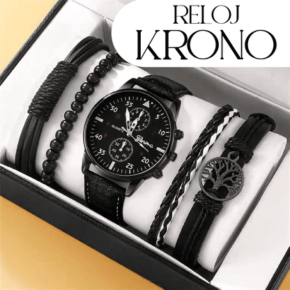 Kit Reloj Krono Hombre