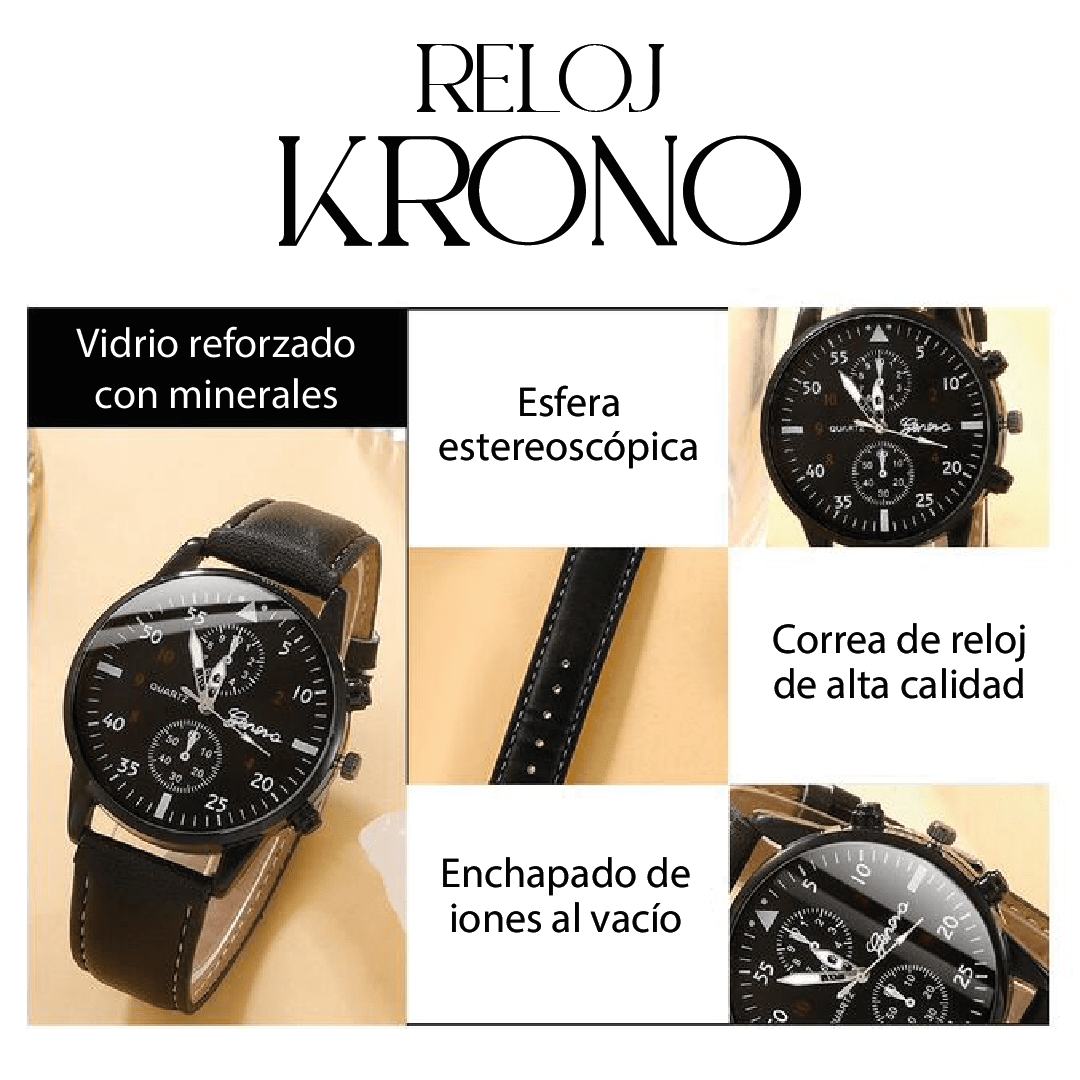 Kit Reloj Krono Hombre