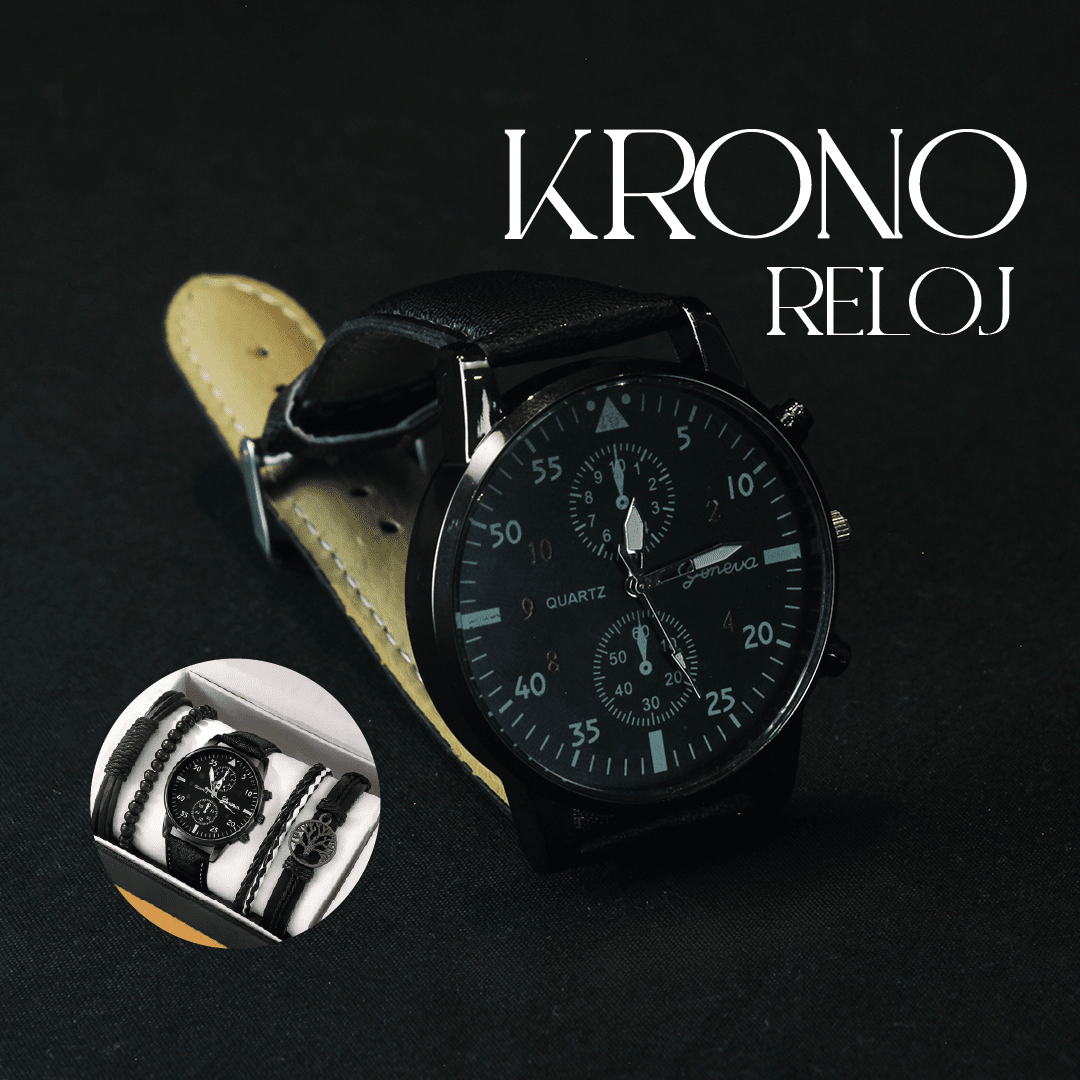 Kit Reloj Krono Hombre