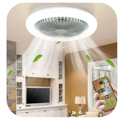 Lámpara con Ventilador y Luminaria LED | COMPRA 1 LLEVA 1 GRATIS