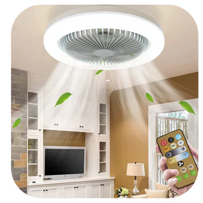 Lámpara con Ventilador y Luminaria LED | COMPRA 1 LLEVA 1 GRATIS