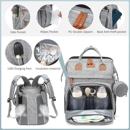 Mochila Multifuncional Cuna Portátil