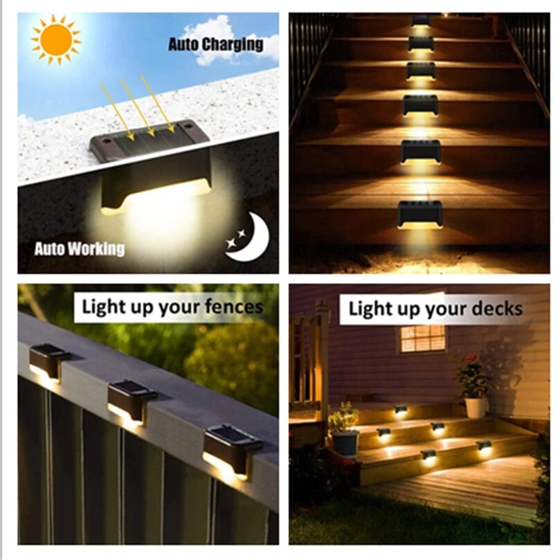 Luz solar inteligente LED- 4 Unidades